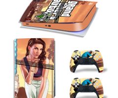 GTA-5-Five-Blowkiss-Yellow-Brown-Best-PS5-Pro-Skins-Console-Controller-Grand-Theft-Auto-6-V-VI-Decals-Stickers-for-PlayStation-5-Pro-Digital-Disc-Edition-Protective-Films_49_2