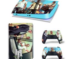 GTA-5-Five-Trafficking-Blue-Green-Best-PS5-Pro-Skins-Console-Controller-Grand-Theft-Auto-6-V-VI-Decals-Stickers-for-PlayStation-5-Pro-Digital-Disc-Edition-Protective-Films_29_2