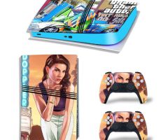 GTA-5-Sexy-Lady-And-Car-Blue-Best-PS5-Pro-Skins-Console-Controller-Grand-Theft-Auto-6-V-VI-Decals-Stickers-for-PlayStation-5-Pro-Digital-Disc-Edition-Protective-Films_39_2