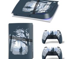 Last-Of-Us-2-Gray-Mist-In-Forest-PS5-Pro-Skins-Console-And-Controllers-Wraps-Game-Movie-Theme-Decals-Stickers-for-PlayStation-5-Pro-Digital-Disc-Edition-Protective-Films_14