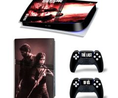 The-Last-Of-Us-Red-Black-PS5-Pro-Skins-Console-And-Controllers-Wraps-Game-Movie-Theme-Decals-Stickers-for-PlayStation-5-Pro-Digital-Disc-Edition-Protective-Films_03