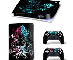 Battling-Goku-Cyan-Red-On-Black-PS5-Pro-Skins-Console-Controllers-Wraps-Movies-Theme-Decals-Stickers-for-PlayStation-5-4-Pro-Digital-Disc-Edition-Protective-Films_030