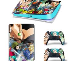 Dragon-Ball-Super-30th-Anniversary-Characters-PS5-Pro-Skins-Console-Controllers-Wraps-Movies-Theme-Decals-Stickers-for-PlayStation-5-4-Pro-Digital-Disc-Edition-Protective-Films