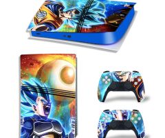 Dragon-Ball-Super-Saiyan-Fighting-Blue-PS5-Pro-Skins-Console-Controllers-Wraps-Movies-Theme-Decals-Stickers-for-PlayStation-5-4-Pro-Digital-Disc-Edition-Protective-Films_060
