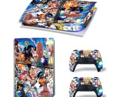 Dragon-Ball-Z-Characters-VS-One-Piece-PS5-Pro-Skins-Console-Controllers-Wraps-Movies-Theme-Decals-Stickers-for-PlayStation-5-4-Pro-Digital-Disc-Edition-Protective-Films_046