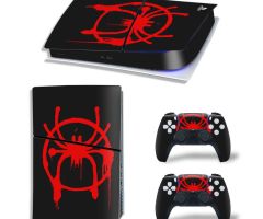 Spider-Man-Bloody-Logo-on-Black-PS5-Slim-Skins-Console-Controller-Wraps-Cover-Plates-Decals-Stickers-Set-for-Sony-PlayStation-5-Slim-Digital-Disc-Edition-Game-Theme_70