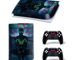 Spider-Man-Miles-Morales-Red-Green-PS5-Slim-Skins-Console-Controller-Wraps-Cover-Plates-Decals-Stickers-Set-for-Sony-PlayStation-5-Slim-Digital-Disc-Edition-Game-Theme_31