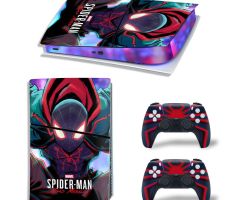 Spider-Man-Morales-Miles-Cartoon-PS5-Slim-Skins-Console-Controller-Wraps-Cover-Plates-Decals-Stickers-Set-for-Sony-PlayStation-5-Slim-Digital-Disc-Edition-Game-Theme_34