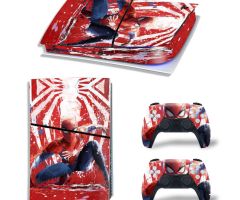 Spider-Man-Mottled-Wallpaper-PS5-Slim-Skins-Console-Controller-Wraps-Cover-Plates-Decals-Stickers-Set-for-Sony-PlayStation-5-Slim-Digital-Disc-Edition-Game-Theme_56