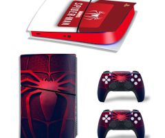 Spider-Man-Red-Spider-PS5-Slim-Skins-Console-Controller-Wraps-Cover-Plates-Decals-Stickers-Set-for-Sony-PlayStation-5-Slim-Digital-Disc-Edition-Game-Theme_10