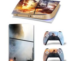 BattleField-1-Smoke-Fire-PS5-Slim-Skins-Console-Controller-Wraps-Cover-Plates-Decals-Stickers-for-Sony-PlayStation-5-Slim-Digital-Disc-Edition-Customized-Game-Theme_02