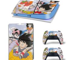 Dragon-Ball-Cartoon-Goku-With-Girls-PS5-Slim-Skins-Console-Controllers-Wraps-Movies-Theme-Decals-Stickers-for-PlayStation-5-4-Slim-Digital-Disc-Edition-Protective-Films_011