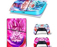 Dragon-Ball-Super-Saiyan-Pink-Cyan-PS5-Slim-Skins-Console-Controllers-Wraps-Movies-Theme-Decals-Stickers-for-PlayStation-5-4-Slim-Digital-Disc-Edition-Protective-Films_062