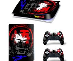 Dragon-Ball-Z-Red-Wu-On-Black-PS5-Slim-Skins-Console-Controllers-Wraps-Movies-Theme-Decals-Stickers-for-PlayStation-5-4-Slim-Digital-Disc-Edition-Protective-Films_055