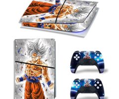 Super-Saiyan-Muscle-Master-On-Grey-PS5-Slim-Skins-Console-Controllers-Wraps-Movies-Theme-Decals-Stickers-for-PlayStation-5-4-Slim-Digital-Disc-Edition-Protective-Films_009