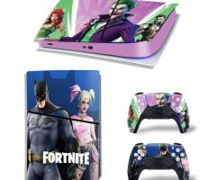 Fortnite-Batmen-And-Joker-Rarest-PS5-Slim-Skins-Console-Controller-Games-Theme-Decals-Stickers-Best-for-PlayStation-5-Slim-Digital-Disc-Edition-Cover-Plates-Skin_099