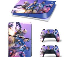 Fortnite-Firing-Blue-Purple-Rarest-PS5-Slim-Skins-Console-Controller-Games-Theme-Decals-Stickers-Best-for-PlayStation-5-Slim-Digital-Disc-Edition-Cover-Plates-Skin_094