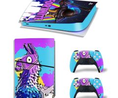 Fortnite-Painting-Colored-Llama-Rarest-PS5-Slim-Skins-Console-Controller-Games-Theme-Decals-Stickers-Best-for-PlayStation-5-Slim-Digital-Disc-Edition-Cover-Plates-Skin_067