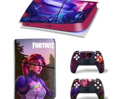 Fortnite-Purple-Pink-Girl-Rarest-PS5-Slim-Skins-Console-Controller-Games-Theme-Decals-Stickers-Best-for-PlayStation-5-Slim-Digital-Disc-Edition-Cover-Plates-Skin_087