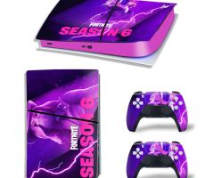 Fortnite-Season-6-Pink-Purple-Rarest-PS5-Slim-Skins-Console-Controller-Games-Theme-Decals-Stickers-Best-for-PlayStation-5-Slim-Digital-Disc-Edition-Cover-Plates-Skin_077
