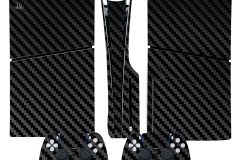 Black-Carbon-Fiber-PlayStation-5-PS5-Slim-Console-and-Controller-Protective-Skins-Decal-Sticker-Shell-Protector