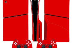 Bright-Red-PlayStation-5-PS5-Slim-Console-and-Controller-Protective-Skins-Decal-Sticker-Shell-Protector