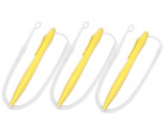 3DS-2DS-NDS-DSi-Extra-Stylus-Universal-Big-Pencil-Touch-Pen-for-Nintendo-Wii-U-Gamepad-New-3DS-2DS-XL-LL-NDSi-DS-Lite-NDSL-Resistive-Touchpen-Spring-Lanyard-Pack-3-Clear-Yellow