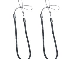New-3DS-2DS-NDS-Stylus-Lanyard-Touch-Pen-Anti-Lost-Spring-Rope-for-Nintendo-DS-Lite-DSi-New3DS-3DS-XL-LL-Wii-U-GamePad-Resistive-Touchscreen-Pencil-Anti-Drop-Flexible-Straps-Blackx2