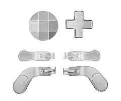 Xbox-One-Elite-2-Controller-Metal-Buttons-Replacement-D-Pad-Trigger-Paddles-Switch-Puller-Set-6-PCS-Silver
