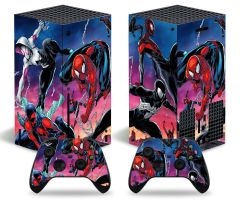 2_Xbox-Series-X-S-Spider-Man-Skins-Protective-Wraps-Spiderman-Theme-Decal-Stickers-for-Xbox-Series-X-S-Video-Game-Console-and-Wireless-Controllers-Animation-Fighting