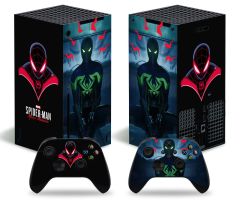 2_Xbox-Series-X-S-Spider-Man-Skins-Protective-Wraps-Spiderman-Theme-Decal-Stickers-for-Xbox-Series-X-S-Video-Game-Console-and-Wireless-Controllers-Cartoon-Miles-Morales-B