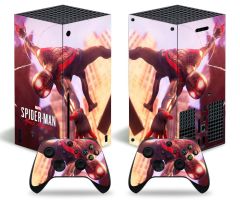 2_Xbox-Series-X-S-Spider-Man-Skins-Protective-Wraps-Spiderman-Theme-Decal-Stickers-for-Xbox-Series-X-S-Video-Game-Console-and-Wireless-Controllers-Miles-Morales-A