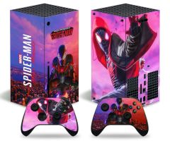 2_Xbox-Series-X-S-Spider-Man-Skins-Protective-Wraps-Spiderman-Theme-Decal-Stickers-for-Xbox-Series-X-S-Video-Game-Console-and-Wireless-Controllers-Miles-Morales-B