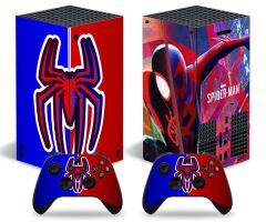 2_Xbox-Series-X-S-Spider-Man-Skins-Protective-Wraps-Spiderman-Theme-Decal-Stickers-for-Xbox-Series-X-S-Video-Game-Console-and-Wireless-Controllers-Miles-Morales-Blue-Red