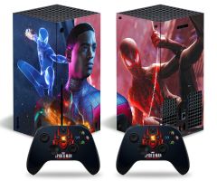2_Xbox-Series-X-S-Spider-Man-Skins-Protective-Wraps-Spiderman-Theme-Decal-Stickers-for-Xbox-Series-X-S-Video-Game-Console-and-Wireless-Controllers-Miles-Morales-Role-Player