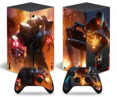 2_Xbox-Series-X-S-Spider-Man-Skins-Protective-Wraps-Spiderman-Theme-Decal-Stickers-for-Xbox-Series-X-S-Video-Game-Console-and-Wireless-Controllers-VS-Mech-Monster