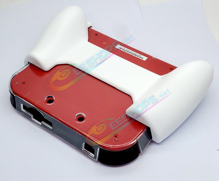  Best Nintendo 2DS Extra NonSlip Hand Grips Showing Stand + Protective Crystal Case White, New Upgraded Cheap Old 2DS Handheld Consoles, Multi-Color Customized 100% Fit Comfortable Gaming Handle Sweat-proof Holder + Clear Protection Cover Free Shipping 