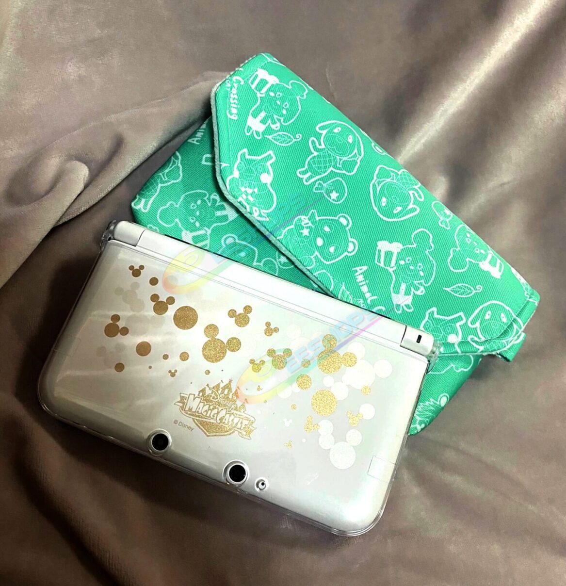  Best Nintendo 3DS XL LL Soft Storage Bag Carrying Pouch Animal Crossing Green Cartoon Pattern, Cheap 3DS XL / LL 3DSXL 3DSLL Handheld Game Console Custom New Handcraft Waterproof Impact Resistance Portable Travel Carry Pouch Pocket Free Shipping 