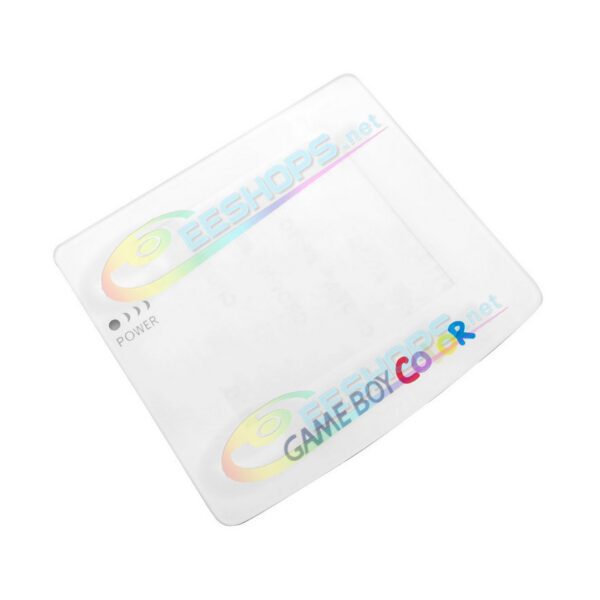 Cheap Nintendo GameBoy Color Extra Glass Screen Protective Cover Replacement Regular Style White & Colorful Logo