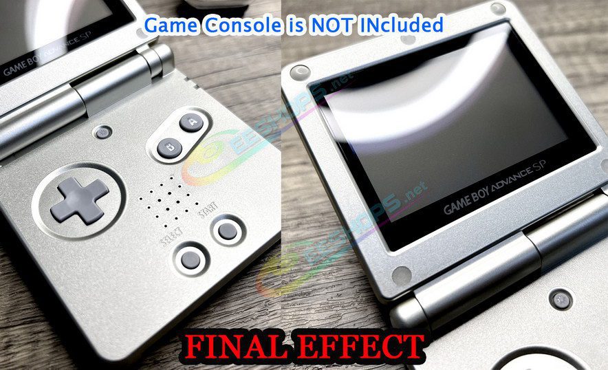  Best Nintendo GameBoy Advance SP Frosted Shell Protector Film Ultimate Thin Clear Scratch-Resistant Concealed Skins, Cheap New Game Boy Advanced GBA SP Handheld Console, 100% Fit No bubbles Complete Cover Protective Stickers Full Set Free Shipping 