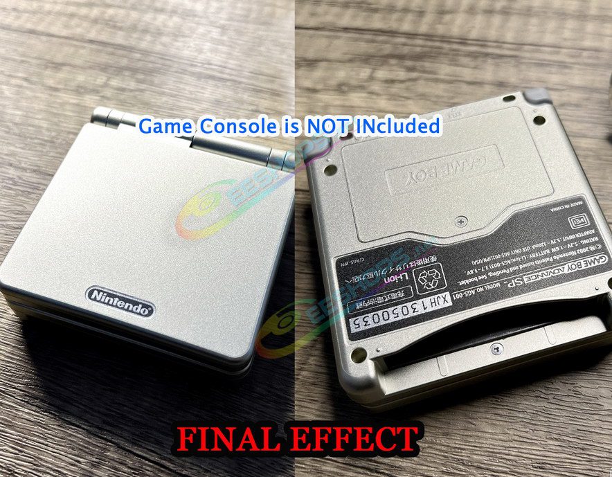  Best Nintendo GameBoy Advance SP Frosted Shell Protector Film Ultimate Thin Clear Scratch-Resistant Concealed Skins, Cheap New Game Boy Advanced GBA SP Handheld Console, 100% Fit No bubbles Complete Cover Protective Stickers Full Set Free Shipping 