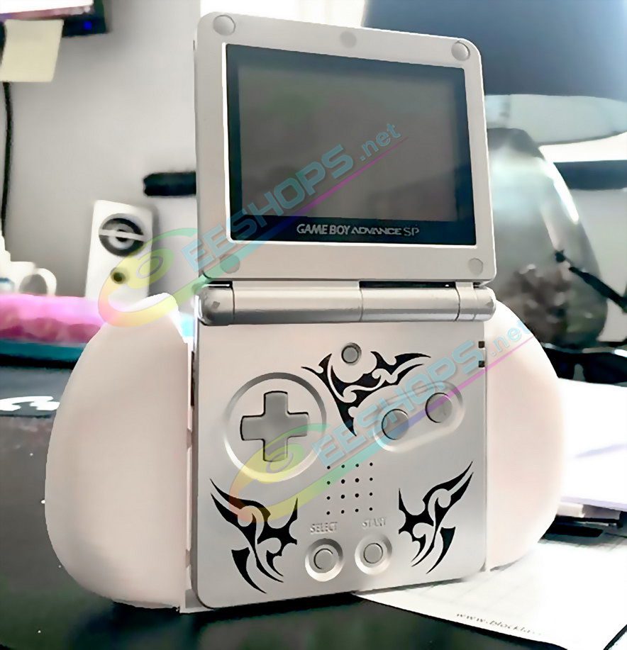  Cheap Nintendo GBA SP Extra Hand Grips Anti-Slip & Showing Stand White Color, Cheap GameBoy Game Boy Advance GBA SP Handheld Console, Nonslip Lightweight Anti-Soreness Gaming Handle Display Base Bracket Prosthesis Holder Accessories Free Shipping 