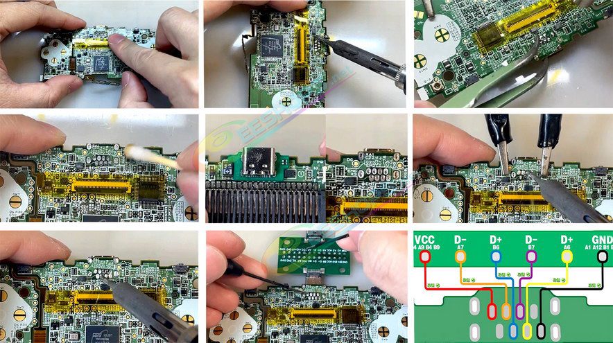  Best Nintendo GameBoy Mirco Type-C Charge Port Mod Kit Replacement, Cheap New Game Boy Micro GBM Handheld Console Custom DIY Type-A to C C-to-C USB-C Charging Interface Modded Module with Holder Bracket 100% Fit Free Shipping 