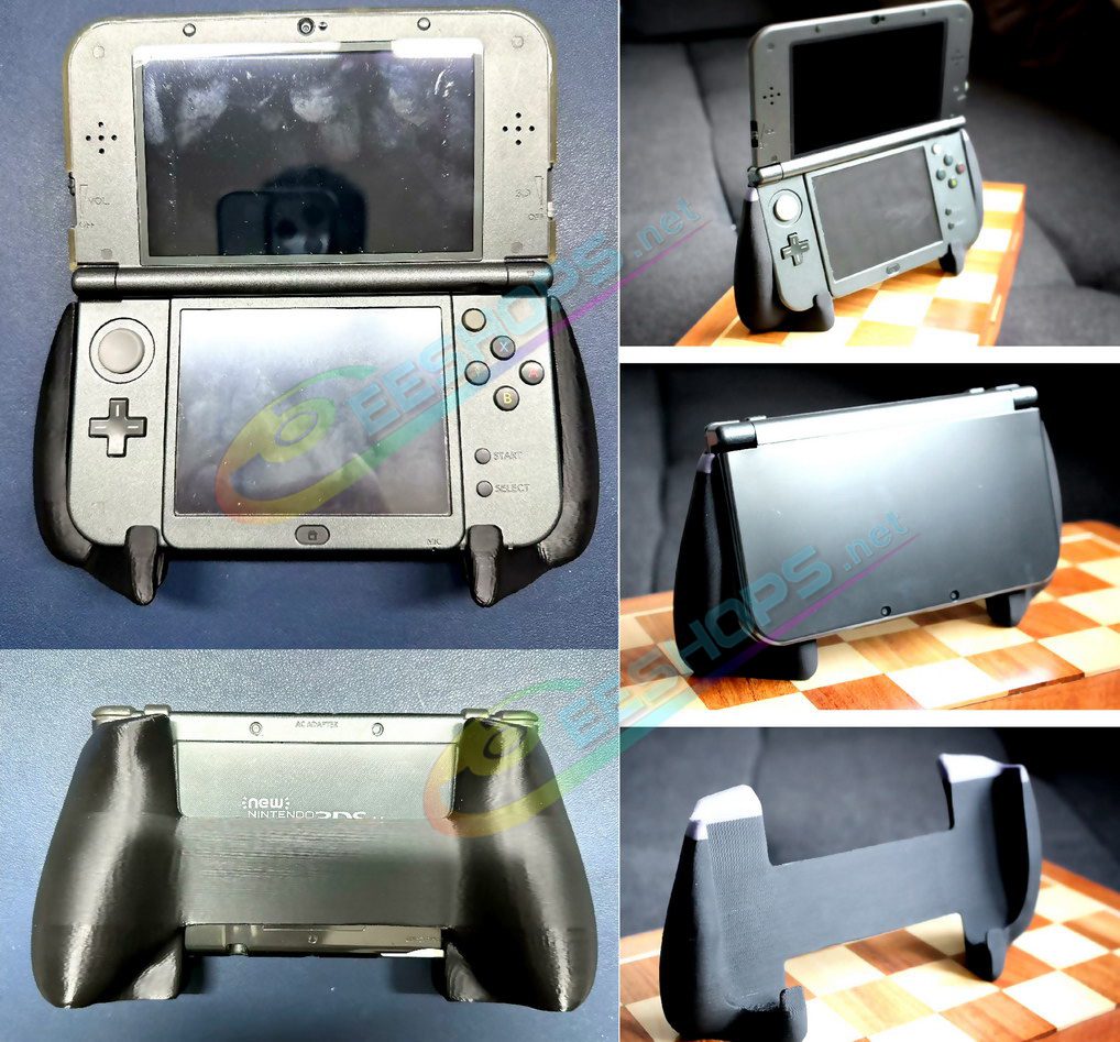 Best Nintendo New 3DS XL LL NonSlip Hand Grips / Showing Stand Black Color, Cheap New 3DS XL / LL New3DSXL Handheld Game Console, Customized 100% Fit Anti-slip Gaming Handle Sweat-proof Gaming Handle Holder Handgrip Cooling Base Free Shipping 