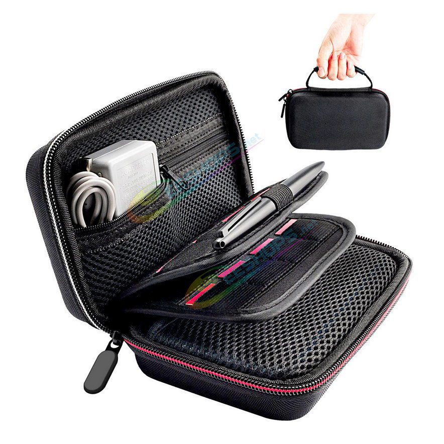  Best New Nintendo 2DS XL / LL Large Carry Bag Thickened 16 Card Slot Storage Bag Black, New2DSXL 2DSXL 2DSL Handheld Game Console, Anti-Impact Hard-wearing High Volume Protection Travel Carrying Bag with Handle + Pouch Accessories Free Shipping 