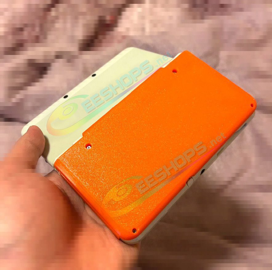  Best New Nintendo 3DS Extra Back Clip Rechargeable Battery High Capacity 4575 mAh Replacement, Cheap New 3DS Small Handheld Game Console Rear Mounted Power Bank 15 Hours Long Battery Life with Orange Housing Bottom Cover Free Shipping 