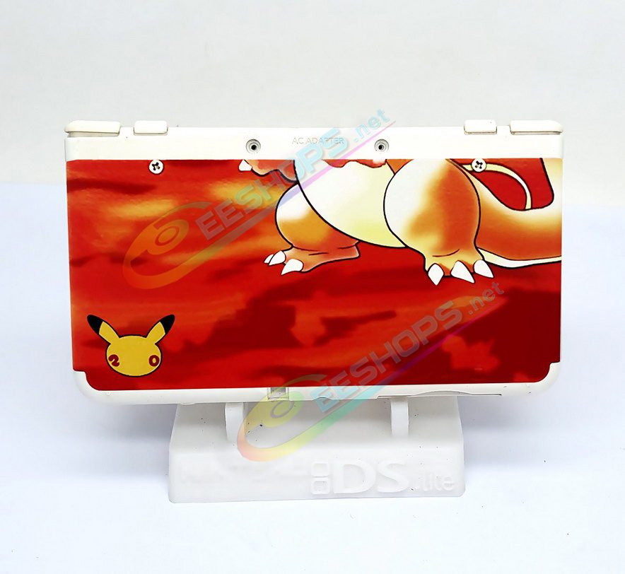  Cheap Nintendo New 3DS Extra Faceplate Replacement Shell Pokemon Charizard Limited Red Color, Best New3DS Small Handheld Game Console, Customized Firedragon Top & Bottom Cover Plates Outer Face Coverplate 2 PCS Set + Screws Accessories Free Shipping 