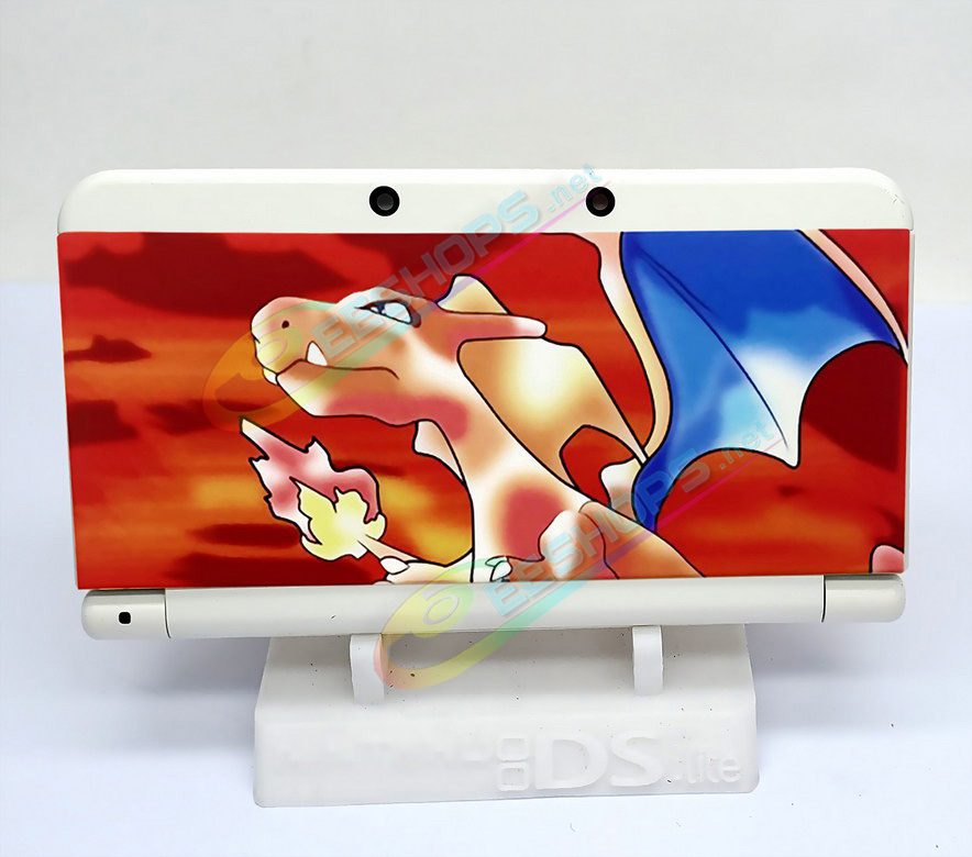  Cheap Nintendo New 3DS Extra Faceplate Replacement Shell Pokemon Charizard Limited Red Color, Best New3DS Small Handheld Game Console, Customized Firedragon Top & Bottom Cover Plates Outer Face Coverplate 2 PCS Set + Screws Accessories Free Shipping 