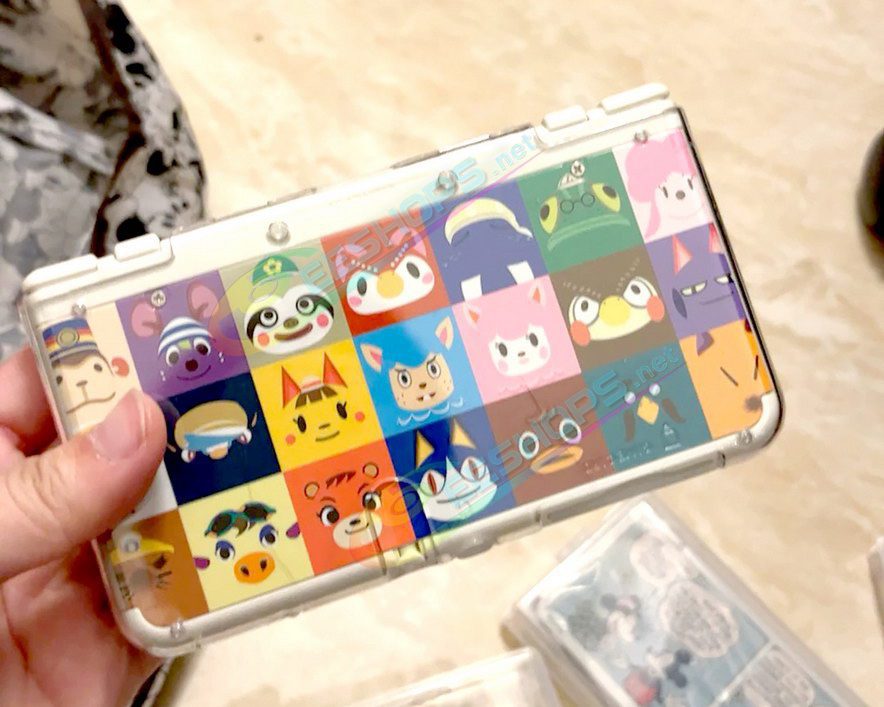Cheap Nintendo New 3DS Extra Cover Plates Shells Replacement Animal Crossing Limited Edtion, Cheap New3DS Small Handheld Game Consoles, Colorful Small Animals Faces Outer Top / Bottom Faceplate Coverplate White Backplate 2 PCS Set Free Shipping