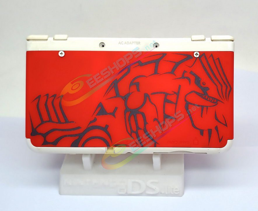  Cheap Nintendo New 3DS Extra Faceplate Replacement Cover Plate Pokemon Ruby Red Limited Edition, Best New3DS Small Handheld Game Console, DIY Frosted Rubies Top & Bottom Shell Outer Face Coverplate 2 PCS Set + Screws Accessories Free Shipping 
